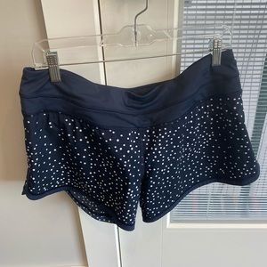 Navy and white Lululemon shorts
